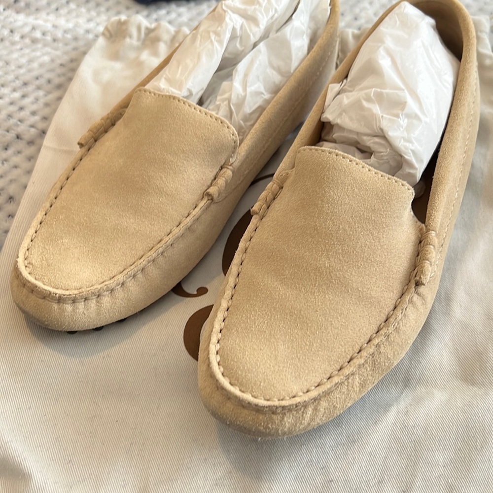 M. Gemi Felize suede drivers in Latte, size 38.5